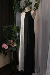 Black &amp; White Maxi Dress