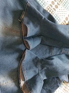 Denim Mini Dress with Buttons