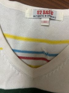 u2 basic white vest top