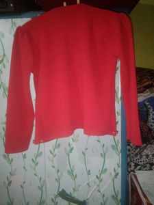 Red Embellished Jacket