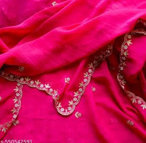 New Saree With Stitched Blouse
