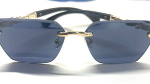 Rimless Glasses with Golden Frame – Effortless Sop