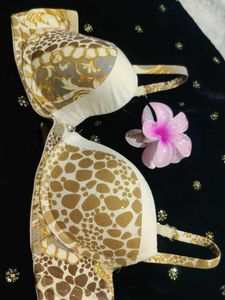 Patterned Push-Up Bra