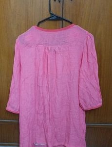 Pink Embroidered Top