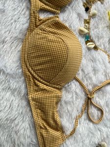 Padded Gathered Bikini Top