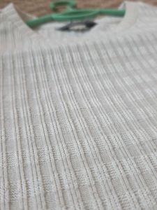 Ribbed Knit Short Sleeve Top