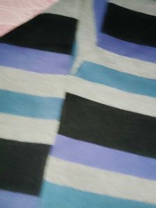 Striped V-Neck Sweater