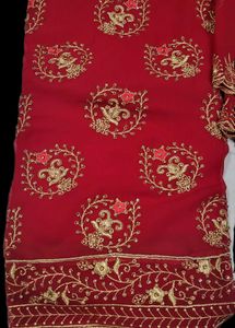 Georgette Suit With Beautiful Work