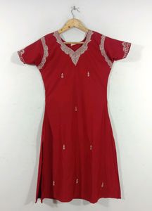 Dark Red Colour Kurta (Women's)