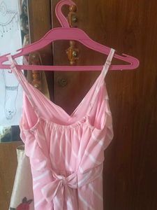 Pink Striped Maxi Dress