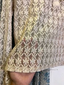 Lace Vintage Coquette Top with Ruffle Collar