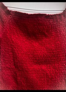 Red Crop Top