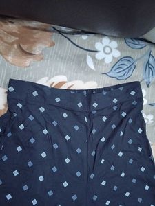 Wide Leg Patterned Pants
