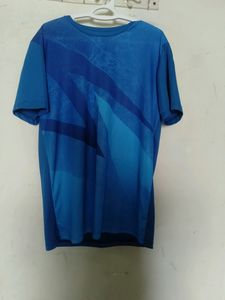 Unisex Blue Pattern Tshirt