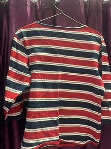 Stripes Red blue T Shirt