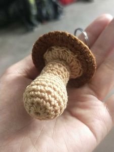 CROCHET MUSHROOM 🍄 KEYCHAIN.