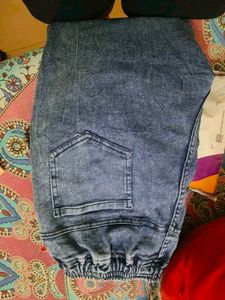 Denim Joggers with top