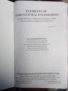 Agricultural Engineering Book