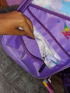New Once Used Women/Girls College Purple Backpack