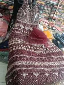 Elegant Maroon Lehenga Choli
