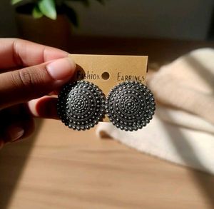 Silver Jhumka Earrings