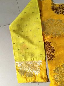 Yellow Banarasi Kurta