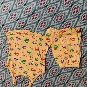 Cute Car Print Baby Set