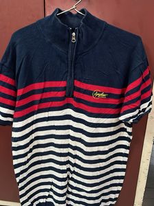 Striped Short Sleeve Polo Shirt