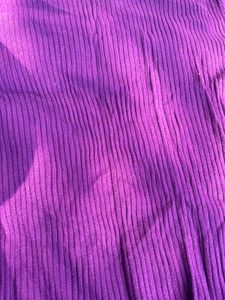 Purple Ribbed Knit Top