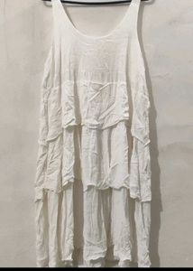 White Tiered Sundress