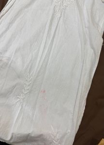 White Embroidered Kurta32-34