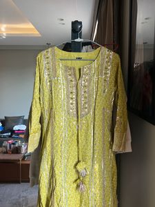 Green Ethnic Full Work Heavy Indian Outfit
