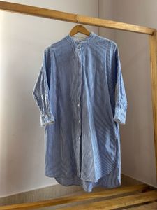 Striped Long Cotton Shirt
