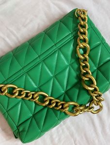 Zara Green Chunky Chain Bag✨