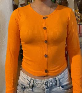 Orange Crop Top