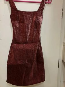 Part Maroon H&amp;M Dress