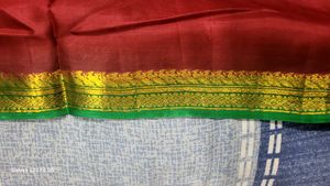 Maroon Silk Saree with Blouse