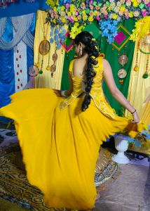 Yellow  skirt with top