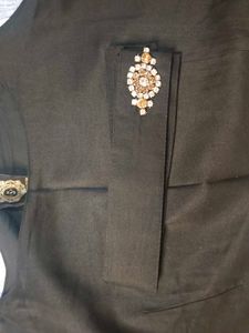 Black Banarasi Cordset