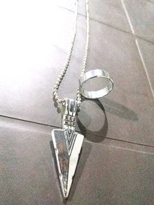 Silver Chain And Ring