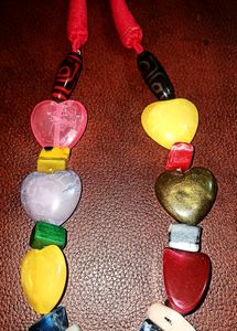 Multicolored Neckpiece Handmade