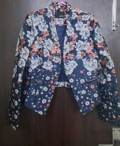 Floral Print Blazer