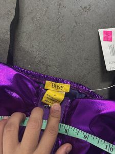 Party Purple Shiny Corset Top