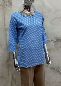 Blue Printed Top