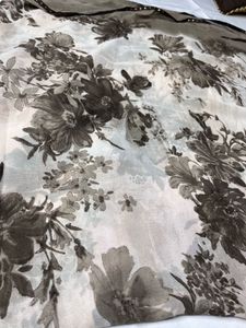 Charcoal Grey Georgette Gotta Patti Saree