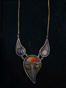 Handcrafted Vintage Neckpiece With Real Crystals