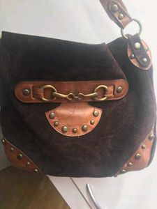 Vintage Suede Shoulder Bag