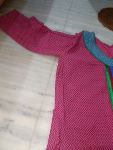 Three Fourth Formal Straight Kurta