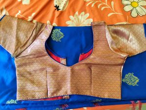 New Saree With Blouse 34-38 Size