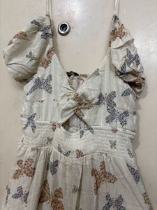 Butterfly Print Mini Dress